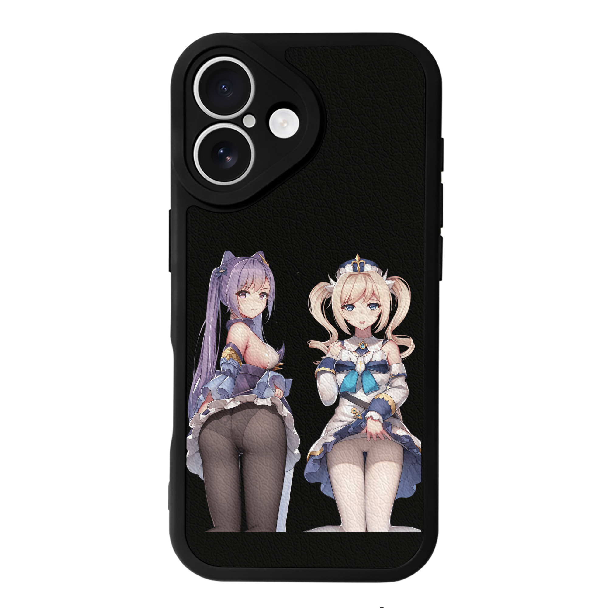 げんし神 刻晴 こくせい genshin Kokusei 【iPhone 16シリーズ対応】シリコンスマホケース（レザー調） 材質：シリコン